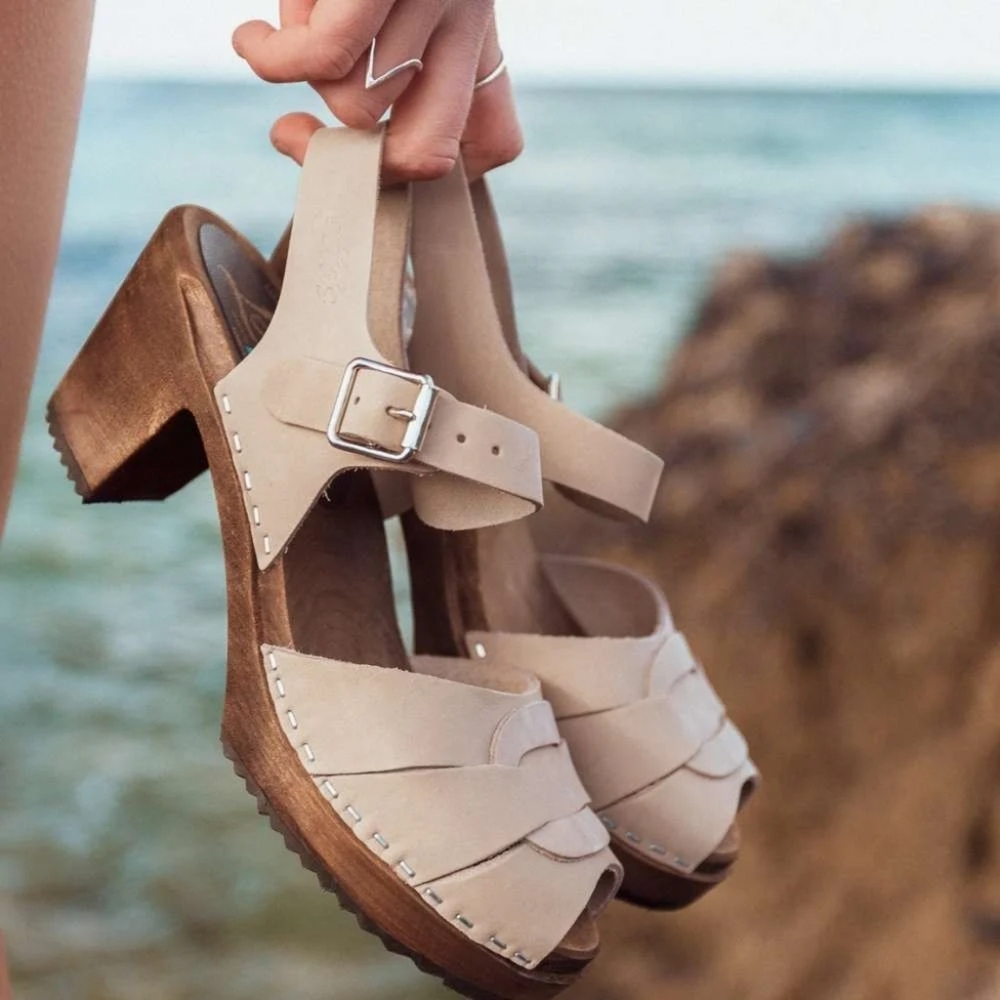 Lotta From Stockholm Peep Toe Clogs - Picture 2 of 8